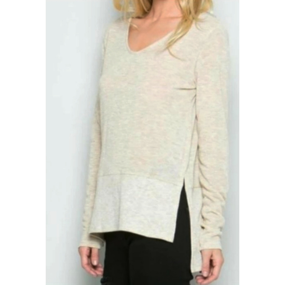 New COA High Low Split Hem Sweater sz S